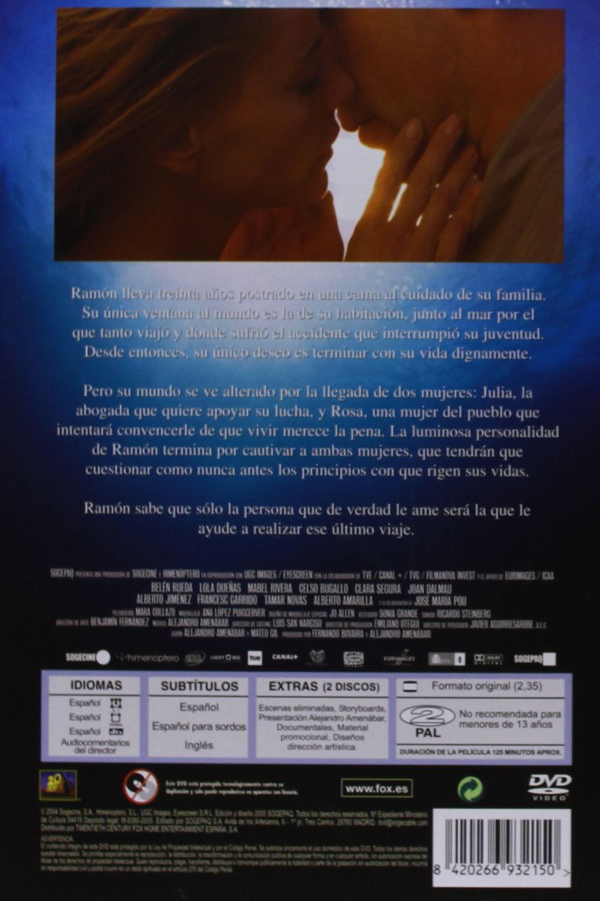The Sea Inside (2004) ( Mar adentro ) ( The Sea Within ) (Steelbook Edition) [ NON-USA FORMAT, PAL, Reg.0 Import - Spain ]