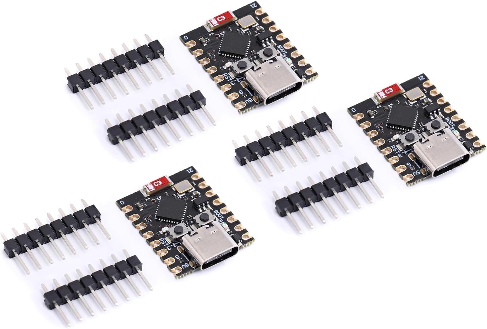 Teyleten Robot ESP32-C3 Development Board ESP32 Supermini Development Board ESP32 Development Board WiFi Bluetooth 3pcs