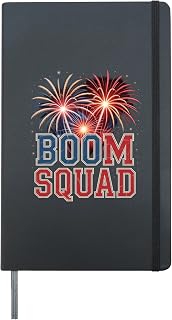 Boom Squad Firework Hardcover Journal, Black