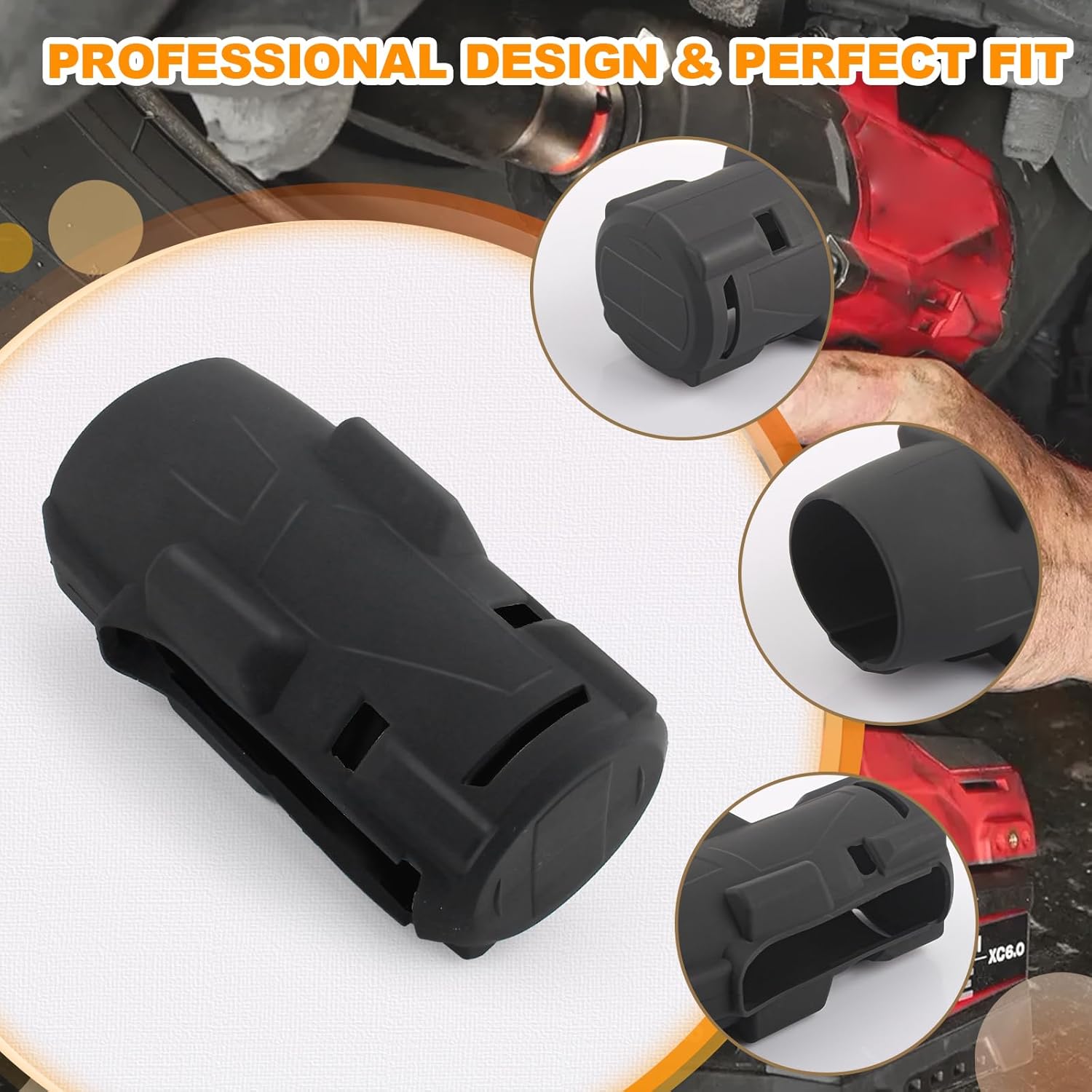 49-16-2967 Protective Boot for M18 Fuel 1/2 in High Torque Impact Wrench 2967-20 Protective Boot Compatible with Milwaukee for M18 2967-20 2967-21B 2967-21F 2967-22 Protective Boot