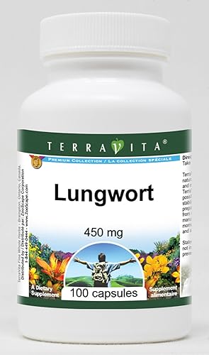 Lungwort - 450 mg (100 Cápsulas, ZIN 513728) - Paquete de 3
