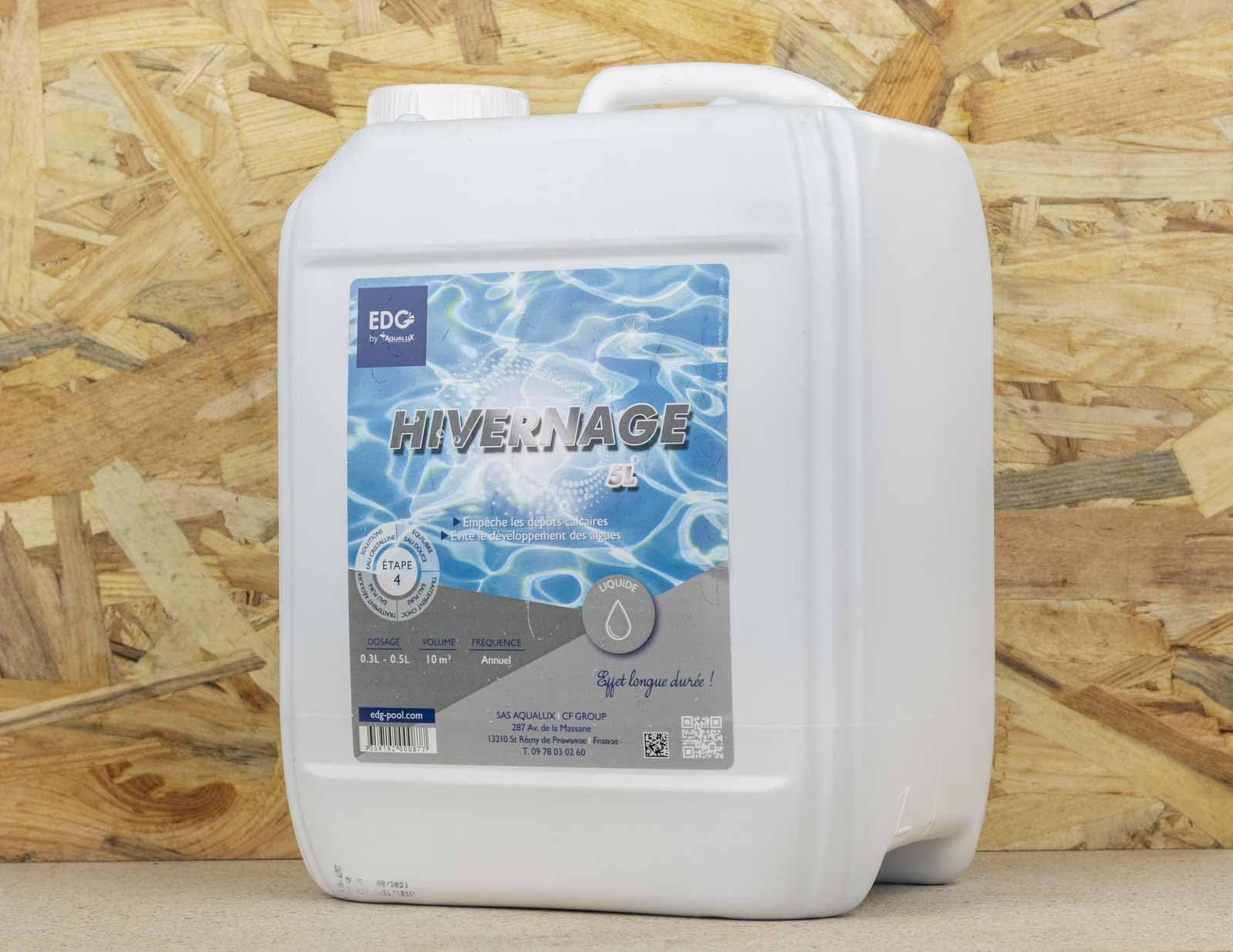Hivernage Piscine - Anti Algues - Anti dépôts - Protection Des Équipements et des Revêtements - Bidon 5 Litres - EDG