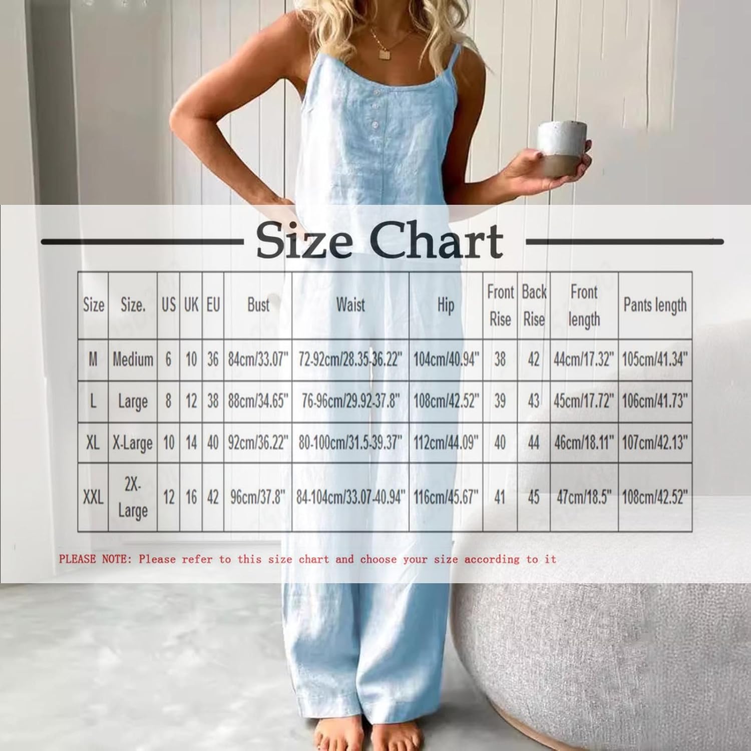 HGps8w Women's Cotton Linen Pajamas Sets Loose Cami Top & Long Pants Pjs Comfy Camisole Sleepwear Lounge Sets