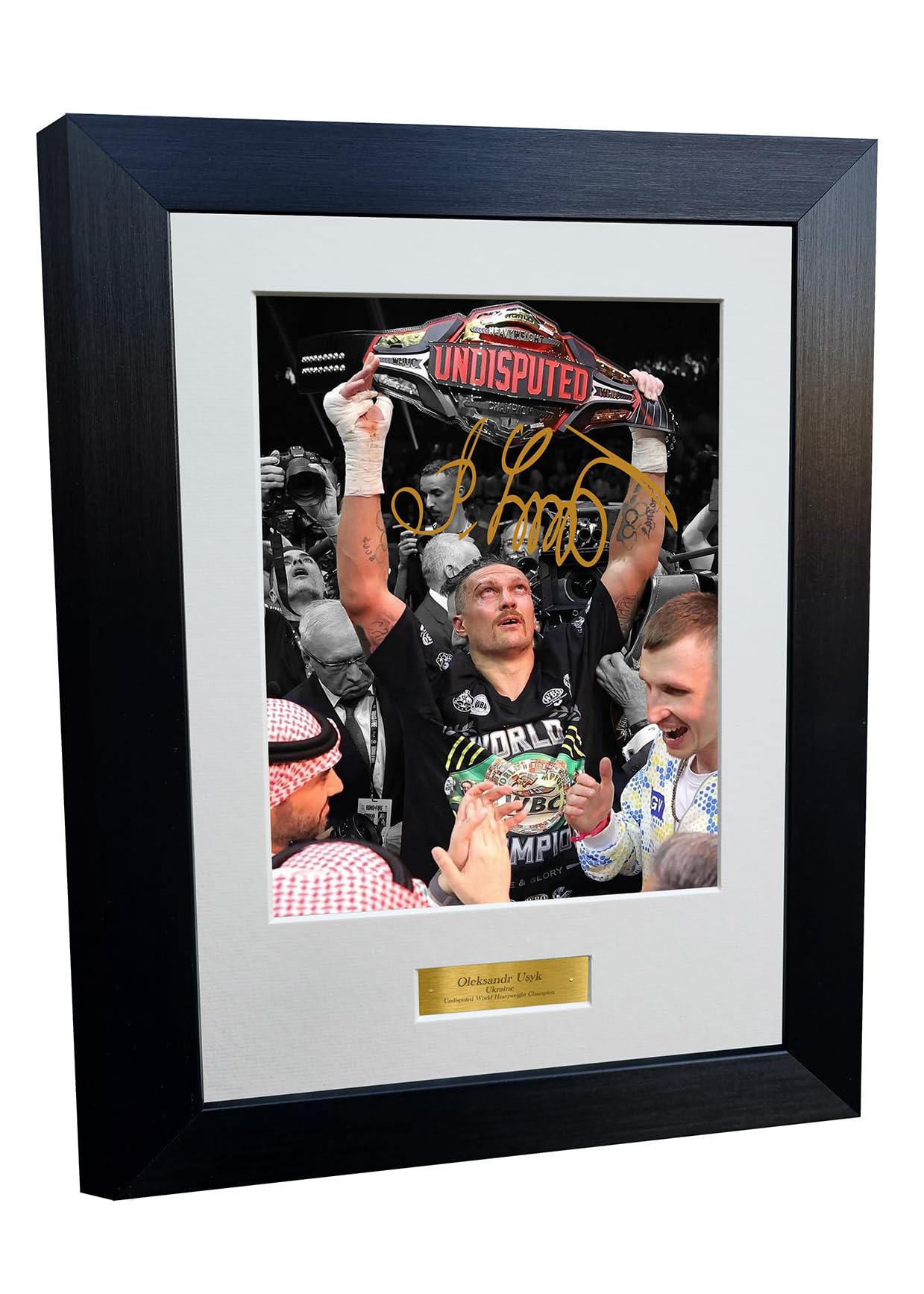 Kitbags & Lockers 12x8 A4 Oleksandr Usyk Undisputed World Heavyweight Champion Autographed Signed Signature Photo Photograph Picture Frame Boxing Poster Gift 5