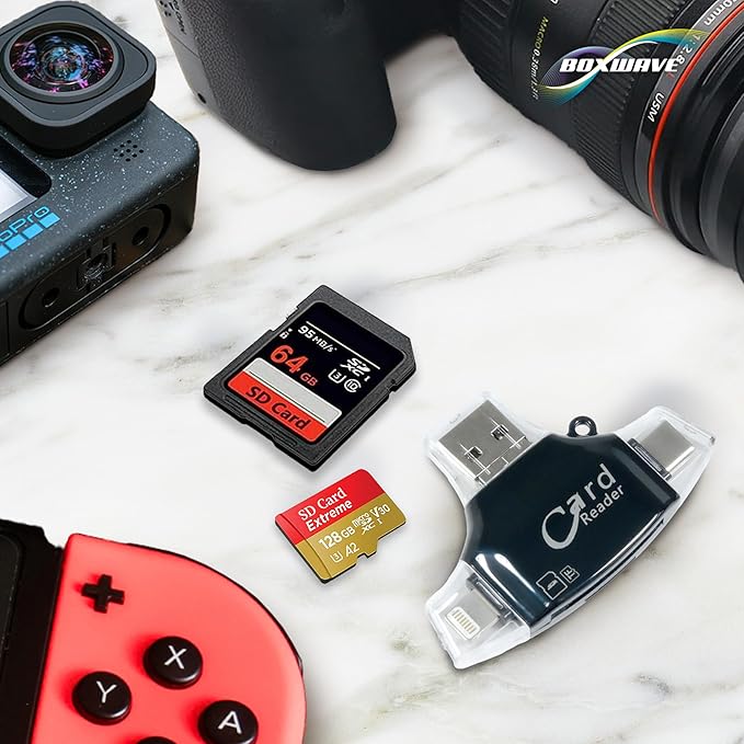 Lector de Tarjetas SD y microSD con USB-C, USB-A y Micro-USB miniatura 6