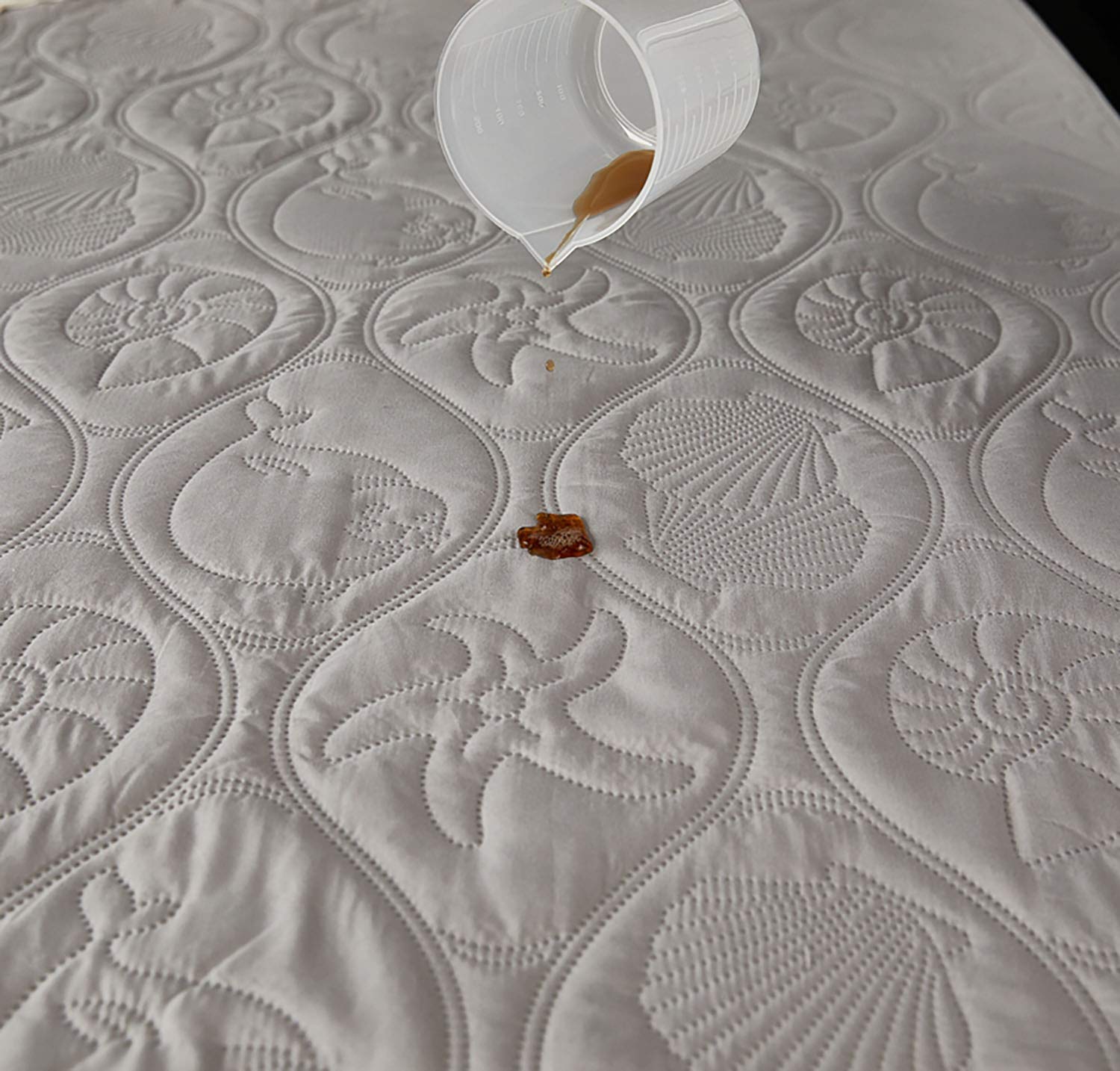 WGE Bouclier Matelas Imperméable Respirant Embossé Haute Qualité, Matelas Hypoallergénique (De 90X220cm) - Antibactérien, Antifongique.,90X190cm