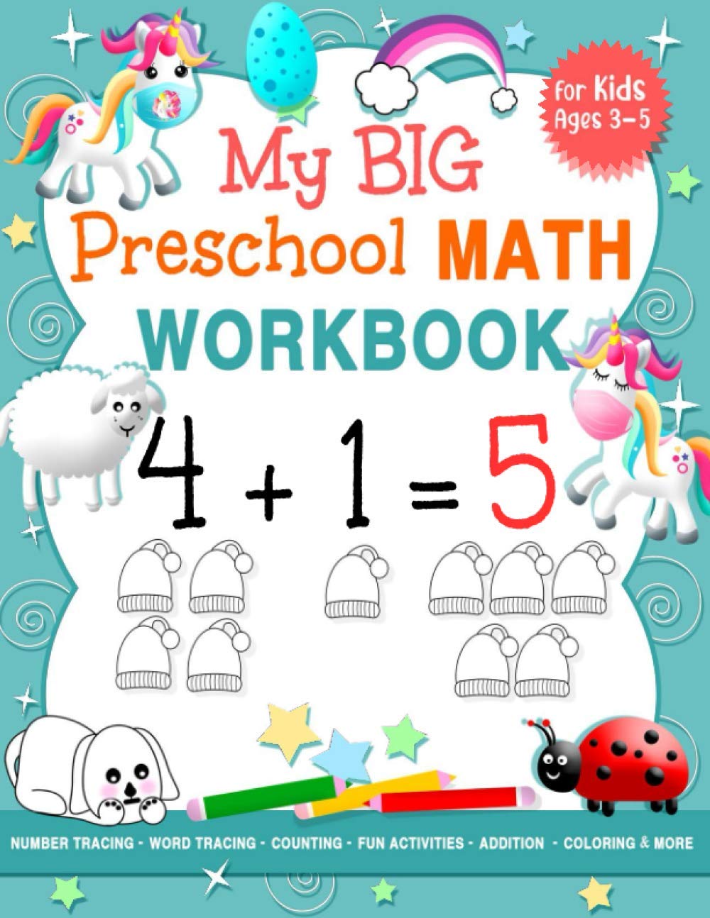 Buy My Big Preschool Math Workbook for Kids Ages 35 Beginner Math