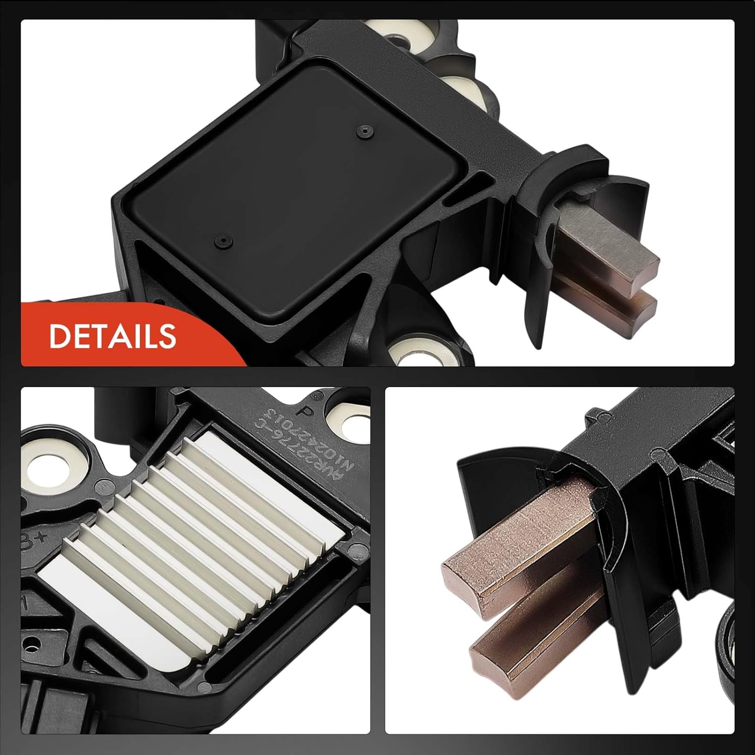 A-Premium Alternator Voltage Regulator Compatible with Chevrolet Aveo 2005-2010 1.6L, 13.8V B-Circuit 13.8 Vset