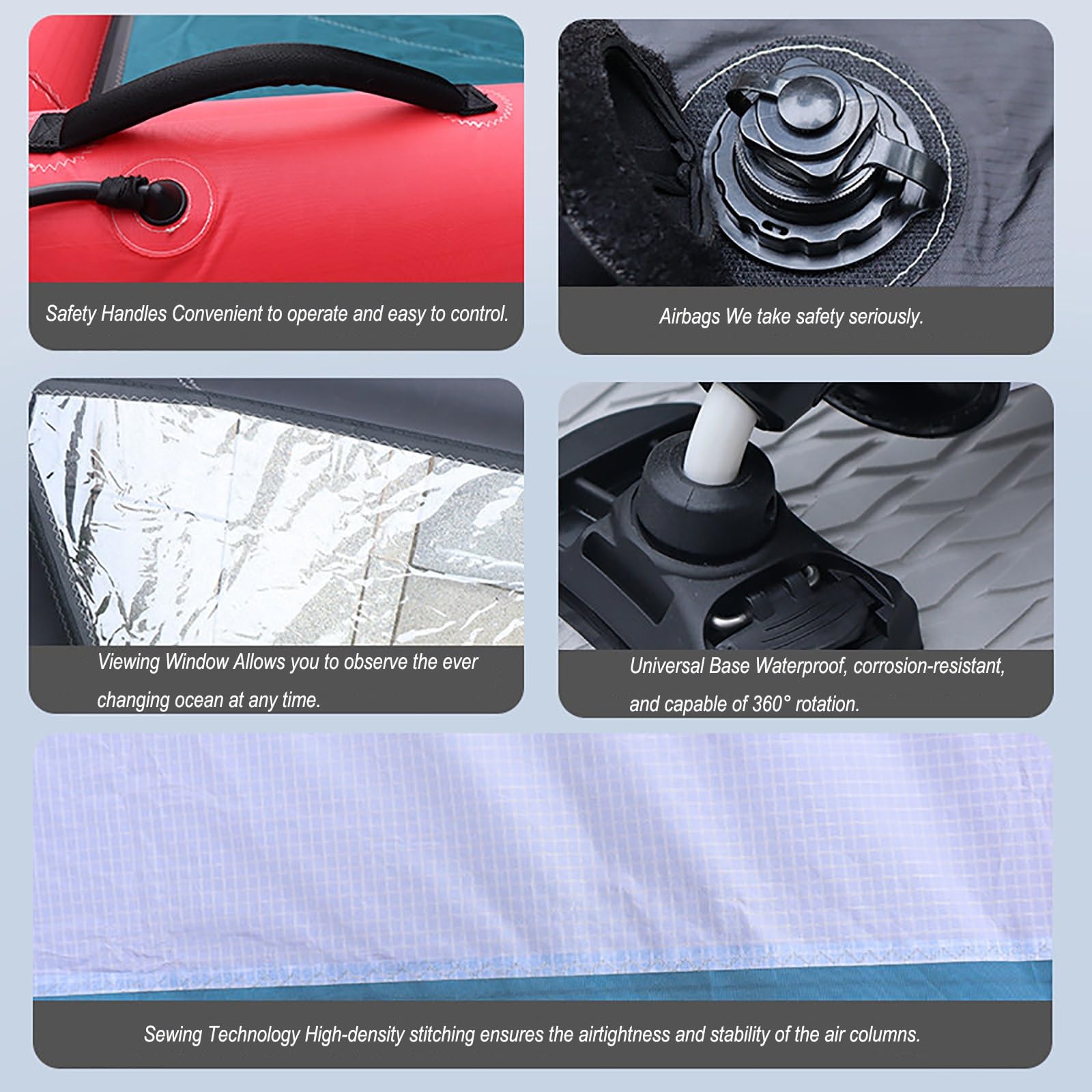 Premium Aufblasbarer Surfflügel Windflügel Handheld Folie Flügel Langlebig Wasserdicht Tragbar für Wing Foiling Kite Surfen SUP Board mit komplettem Zubehör Tragetasche
