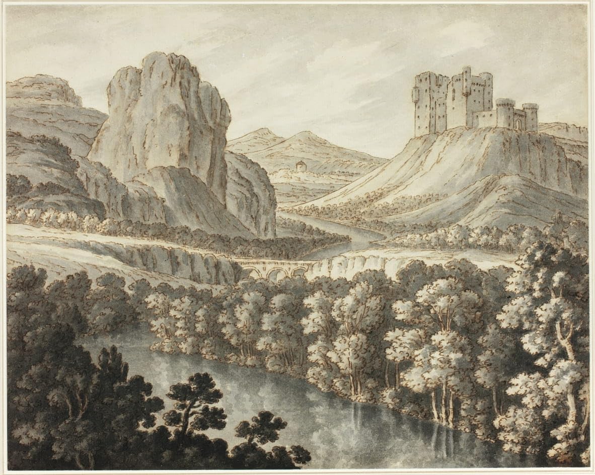 Affiche impression paysage romantique Robert Adam tableau 60x90cm - 5