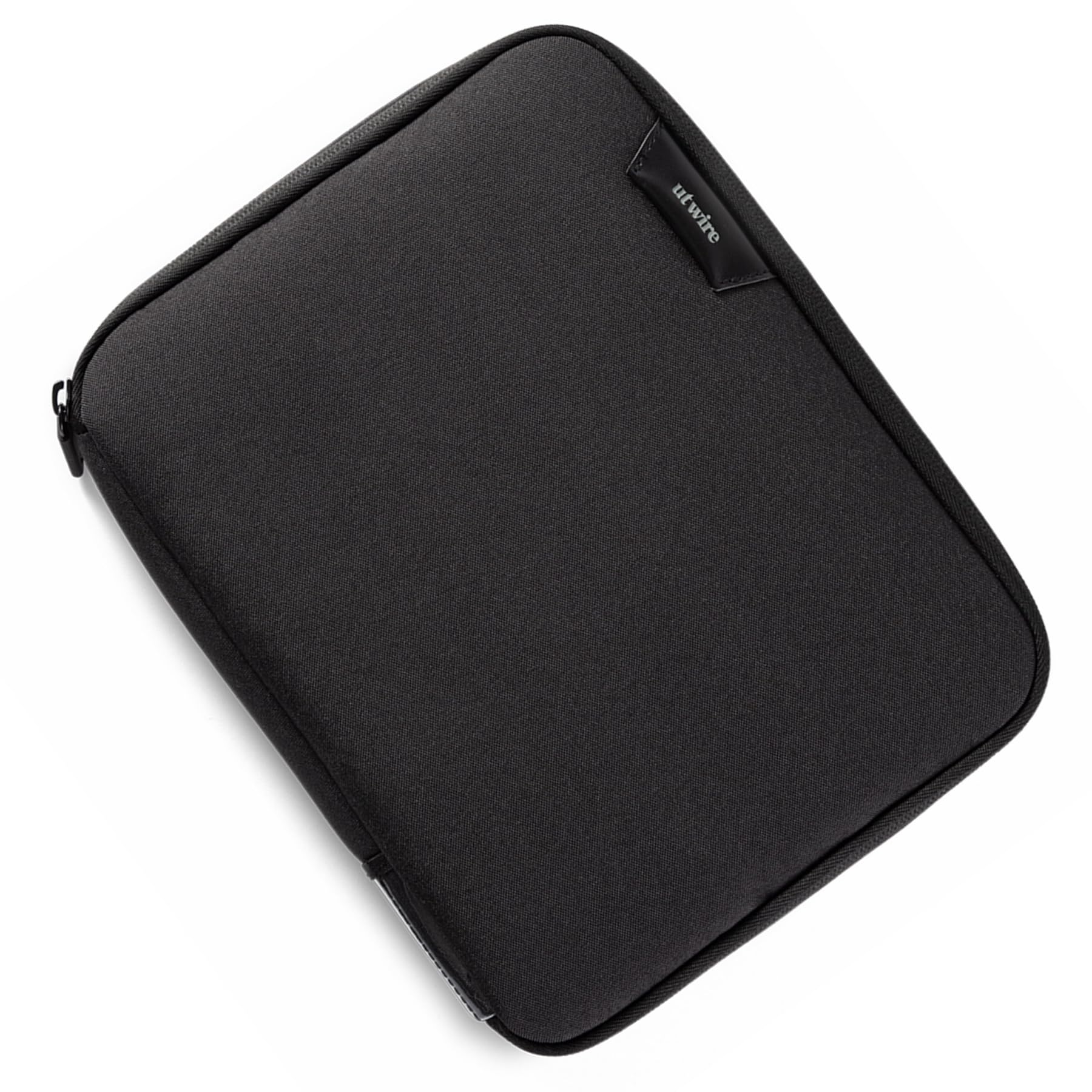 UT WireFolio Tech Pouch 2L Personal, Family, Work Travel Organizer for Electronic Essentials, Cables Chargers & Tech Accessories, with Label Identification, Medium in Black