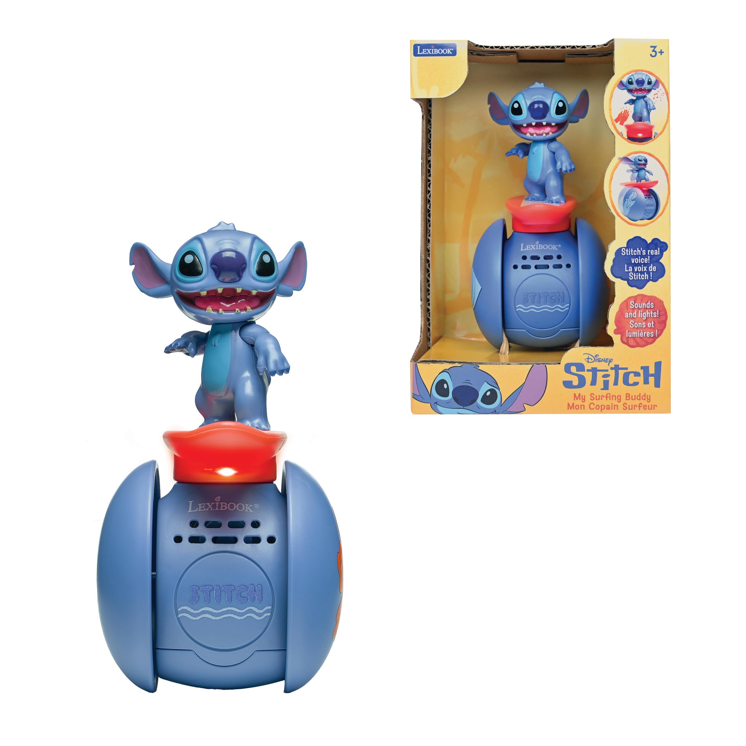 Lexibook, Stitch Robot Surfeur Interactif, ROB01D