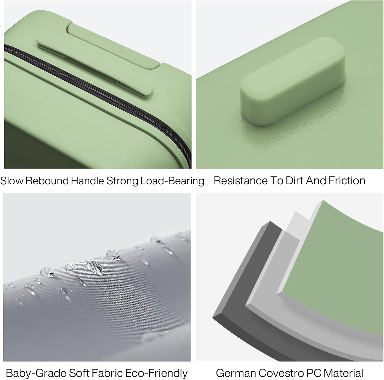 Review Mixi Carry On Luggage Suitcase with Spinner Wheels Hardshell