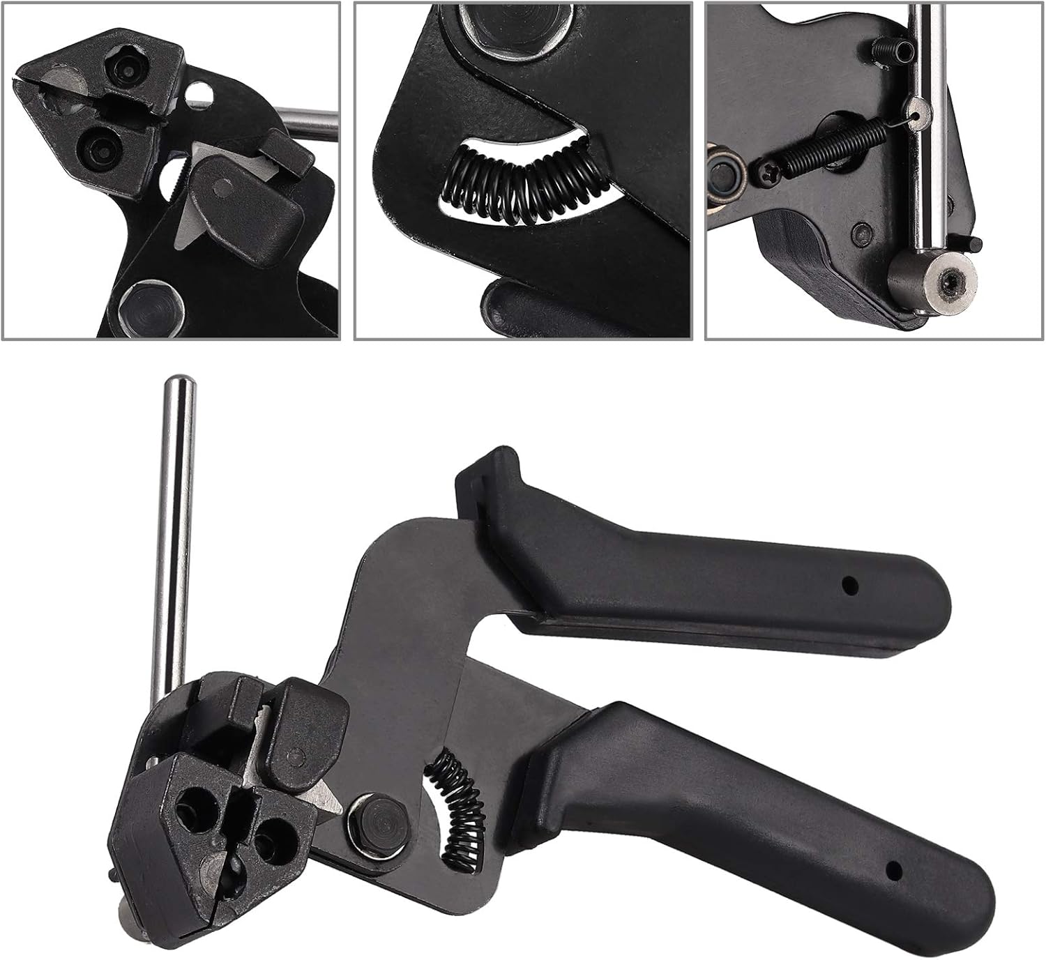 🔥 Hot Deals Proster Cable Tie Tool Set Stainless Steel Cable Tie Gun Adjustable Tensioning and Cutting Tool + 200pcs 304 Self-Locking Stainless Steel Cable Ties of sizes 4.6x150mm, 4.6x200mm, 4.6x300mm