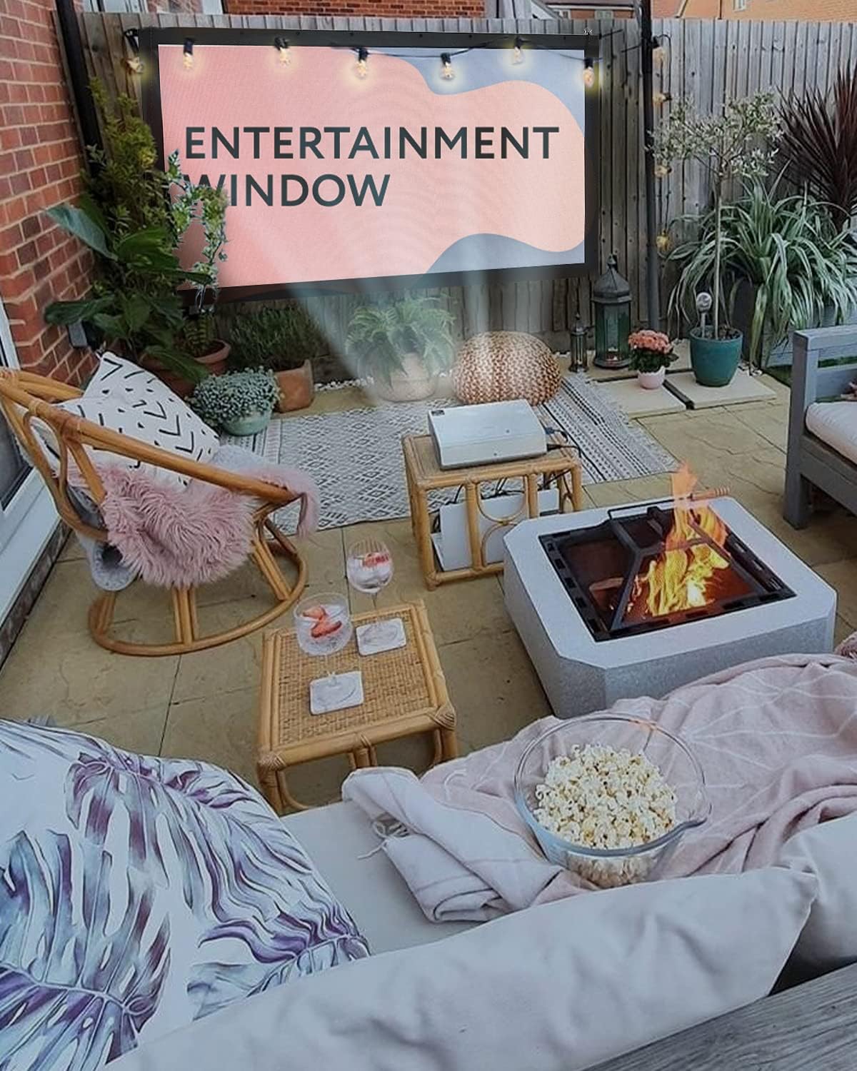 Hottest Sale 100 inch Projector Screen with Stand or Wall Mount - 2 in 1 Indoor Outdoor Movie Screen - Premium Portable Projection Screen HD 16:9 - Metal Fast Foldable Large Frame - Theater Skirt - Outdoor Kit Creative Product 100 inch Projector Screen with Stand or Wall Mount - 2 in 1 Indoor Outdoor Movie Screen - Premium Portable Projection Screen HD 16:9 - Metal Fast Foldable Large Frame - Theater Skirt - Outdoor Kit