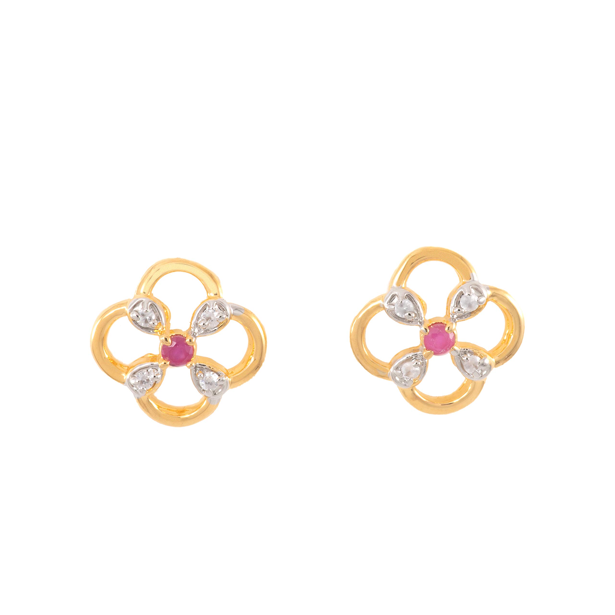 See full amazon price history chart for Estele 24 Kt Gold Plated American Diamond 4 Petal Clover Stud Earrings Estele 24 Kt Gold Plated American Diamond 4 Petal Clover Stud Earrings (B08CPTF7S1) Amazon Price History, Amazon Price Tracker