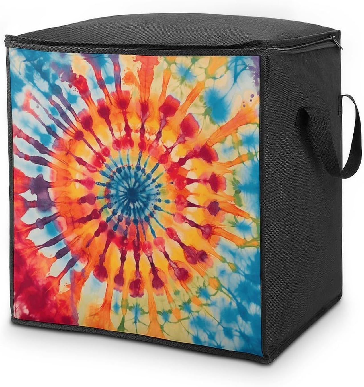 Vivid And Bold Tie-Dye Quilt Storage Bag Suitable for Storing Bags in Wardrobes, Storage Rooms, And Other Places.