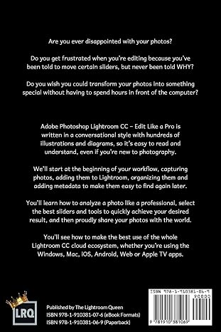 Adobe Photoshop Lightroom CC - Edit Like a Pro: (2018 Release)