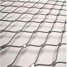 304 Stainless Steel Wire Mesh, 9x9cm 8x8cm Mesh Balcony Net, for Animal, Garden Protection Color 9cm mesh, Size 3X5M9.8X16.4FT