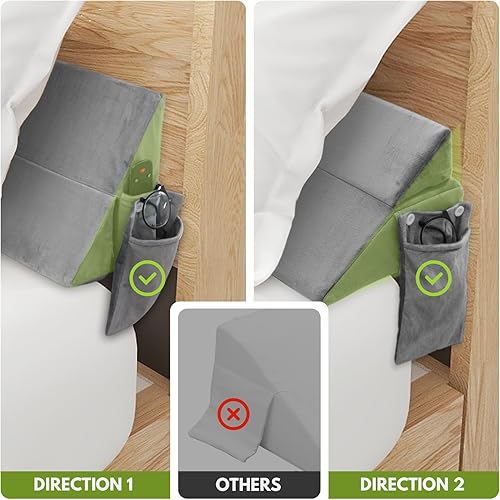 Miniatura 4 de Almohada de cuña para cama King, almohada de cabecero, relleno de espacio de cama ajustable y relleno de espacio para colchón (0-7 pulgadas),