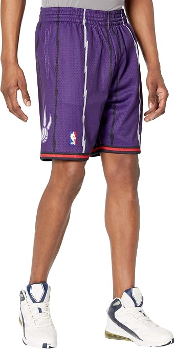 Mitchell & Ness mens Nba Swingman Road Shorts Raptors 98-99