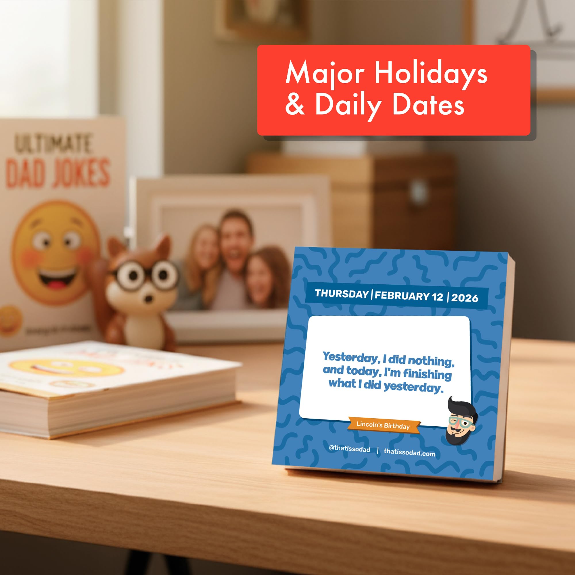 Dad Joke Calendar 2026 | Page A Day Tear Off Calendar Gift For The Dad Joke Lover, Great Christmas Gift, Funny Daily Dad Jokes Desk Calendar, Stocking Stuffer Gift For Men & Women, 365 New Jokes & Puns for The New Year