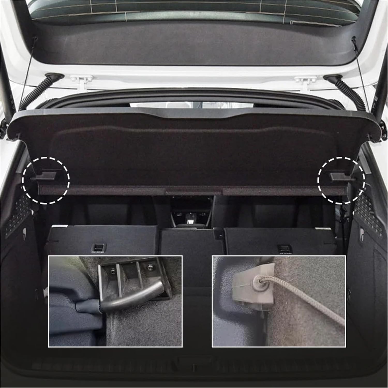 For Audi Q5 2009-2018 Not-retractable Trunk Cargo Cover Parcel Rack Anti-Peeping Auto Interior Accessories