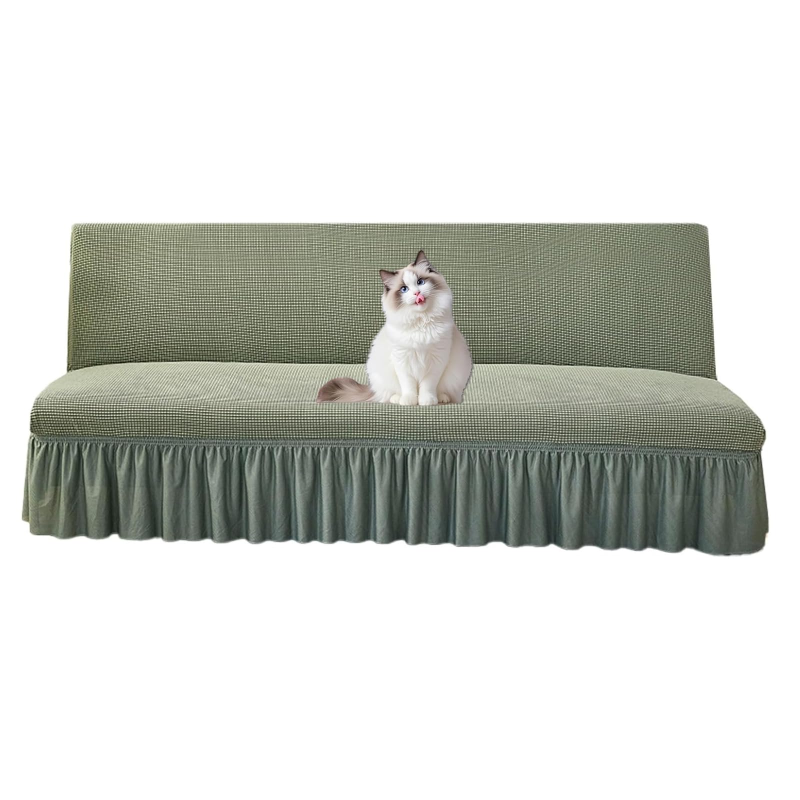 Housse de futon en jacquard vert L de qualité supérieure