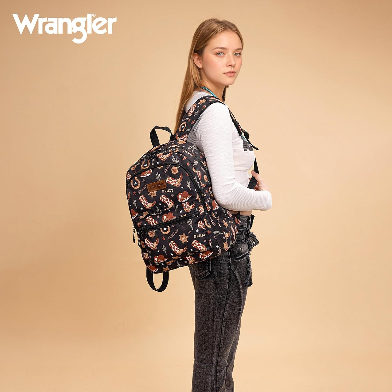 Montana West x Wrangler Western Backpack for Women Aztec Backpack Purse Lightweight Womens Travel Bag - Image 2