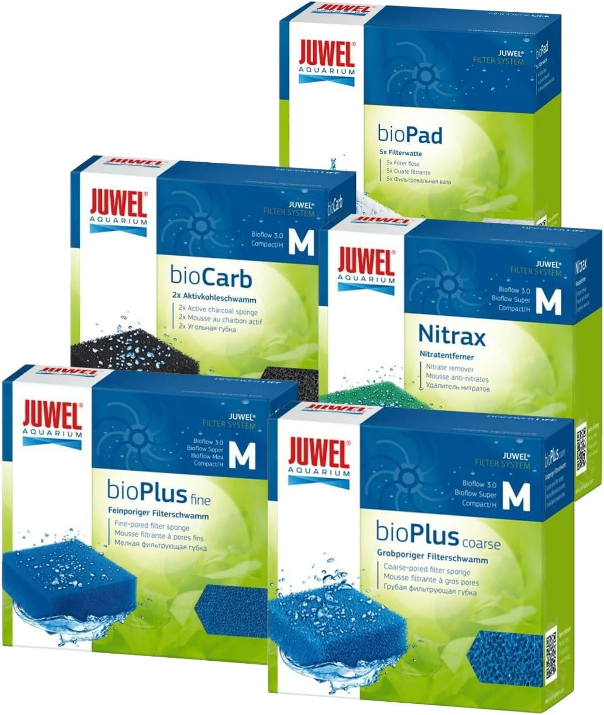 Set of 5 Juwel Compact Filter Sponges