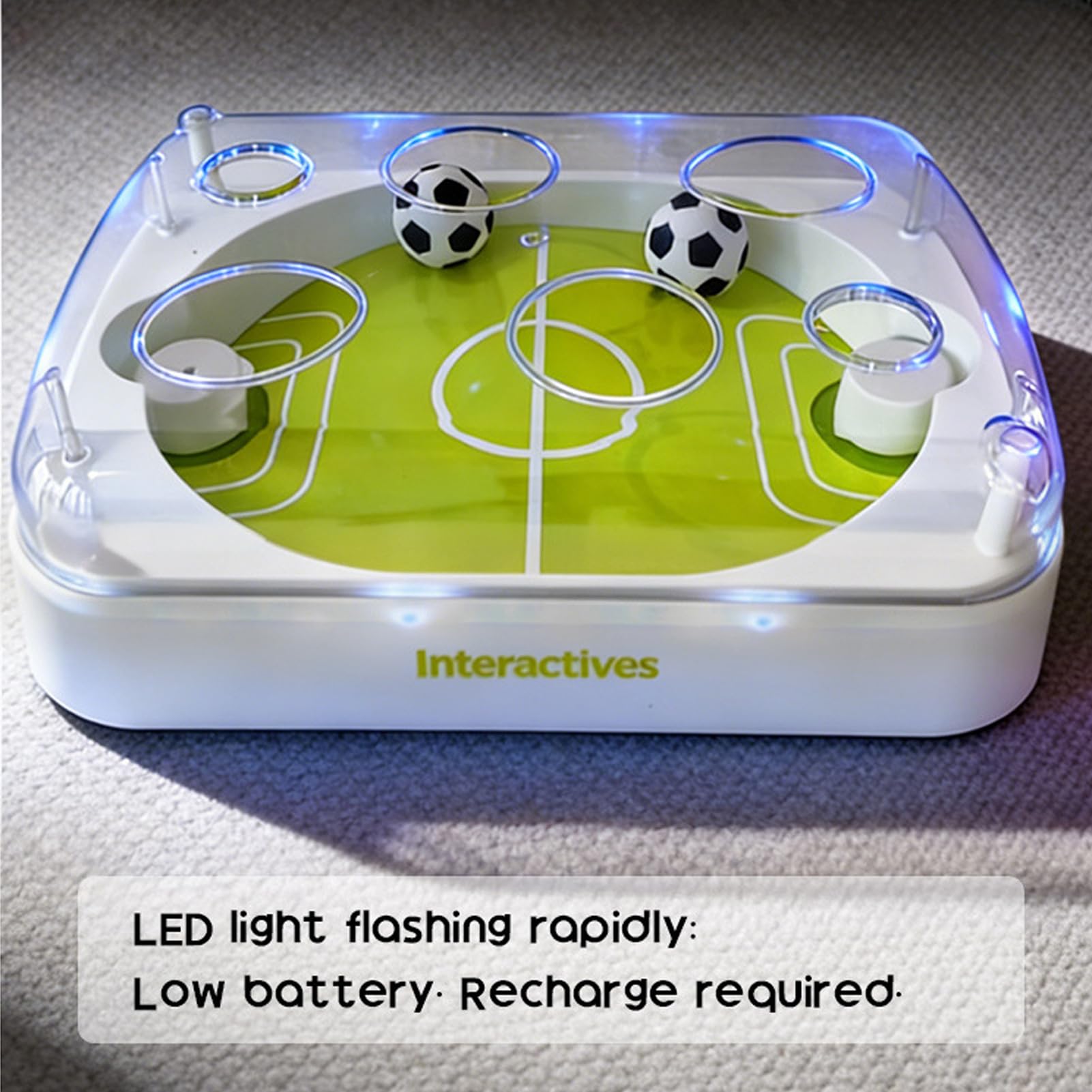 Pelota de Juguete para Gatos Juegos interactivos de fútbol para mascotas | Juguetes para Gato de Interior para Estimulación Mental, Simulación de Caza, Rascado, Juego en