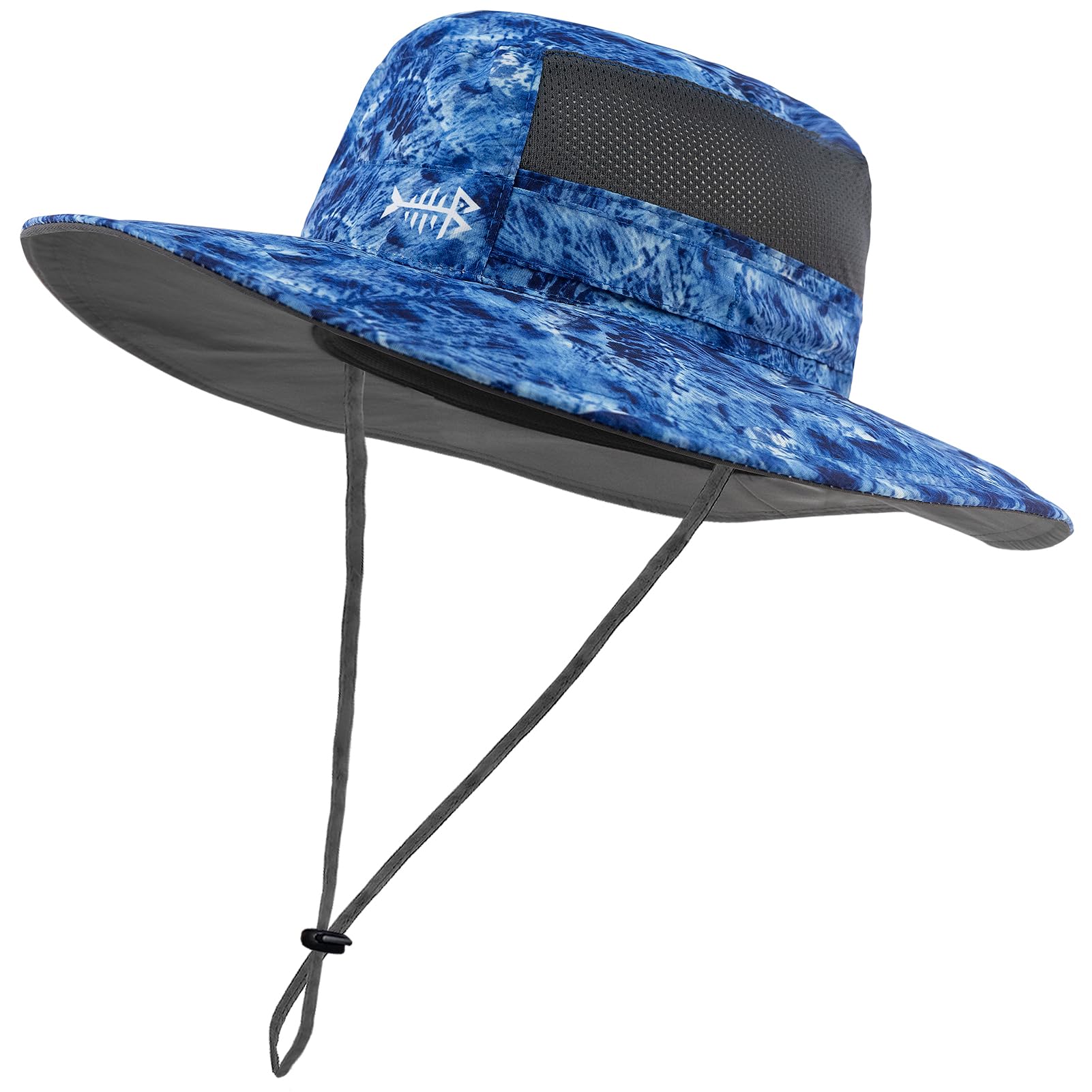 Bassdash UPF 50+ Sombrero de Pesca Solar Resistente al Agua con Solapa de Cuello Desmontable — view 22
