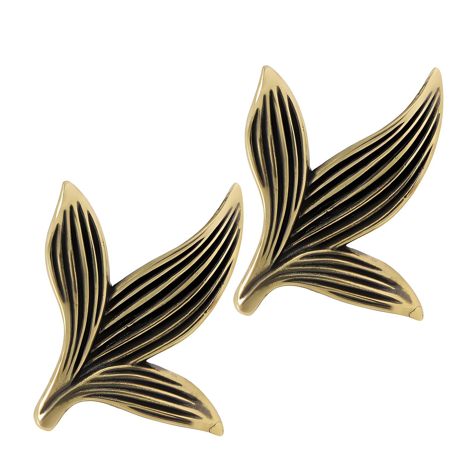Xjdzineq Leaves Shape Brass Cabinet Drawer Handle Furniture Decorative Handle Cupboard Pulls Furniture Decoration Hardware Brass Cabinet Pull and Knob