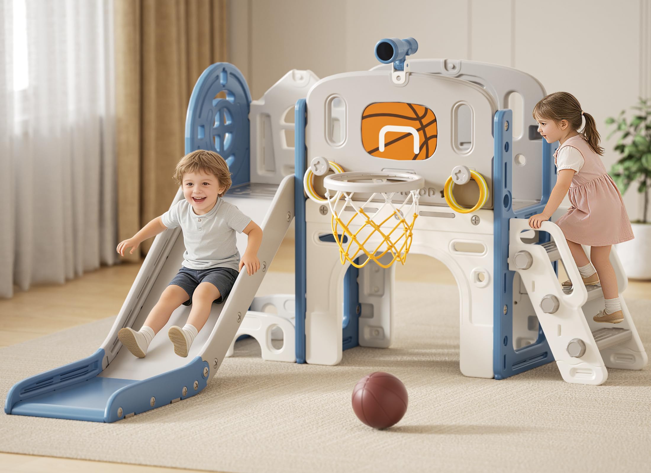 XJD 8 in 1 Toddler Slide Set