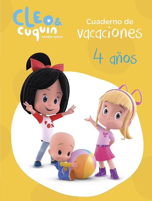 Portada de Cuaderno Vacaciones Cleo y Cuquin - 4 Años