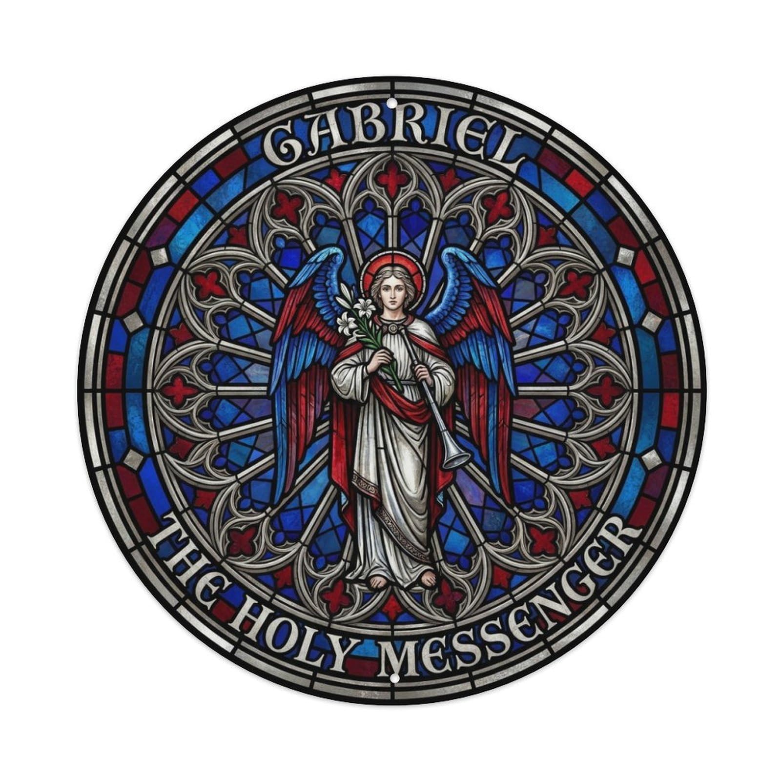The Holy Messenger Divine Voice Archangel Gabriel Metal Tin Sign