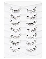 Vista 12 de Onlyall - Pestañas postizas naturales, pestañas postizas onduladas, 7 pares, B91