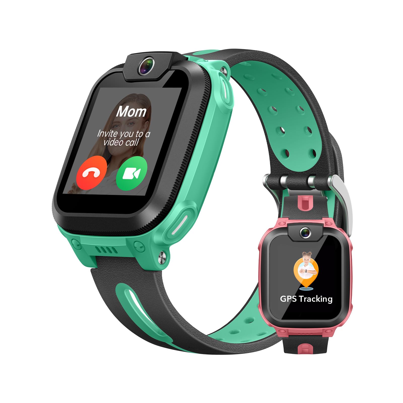 imoo Z1 Reloj Inteligente NiƱos, Reloj Inteligente para NiƱas con TelĆ©fono, Smartwatch NiƱos con VĆdeo de Larga duración y Llamada Telefónica, IPX8 Resistente al Agua (Z1, Green)