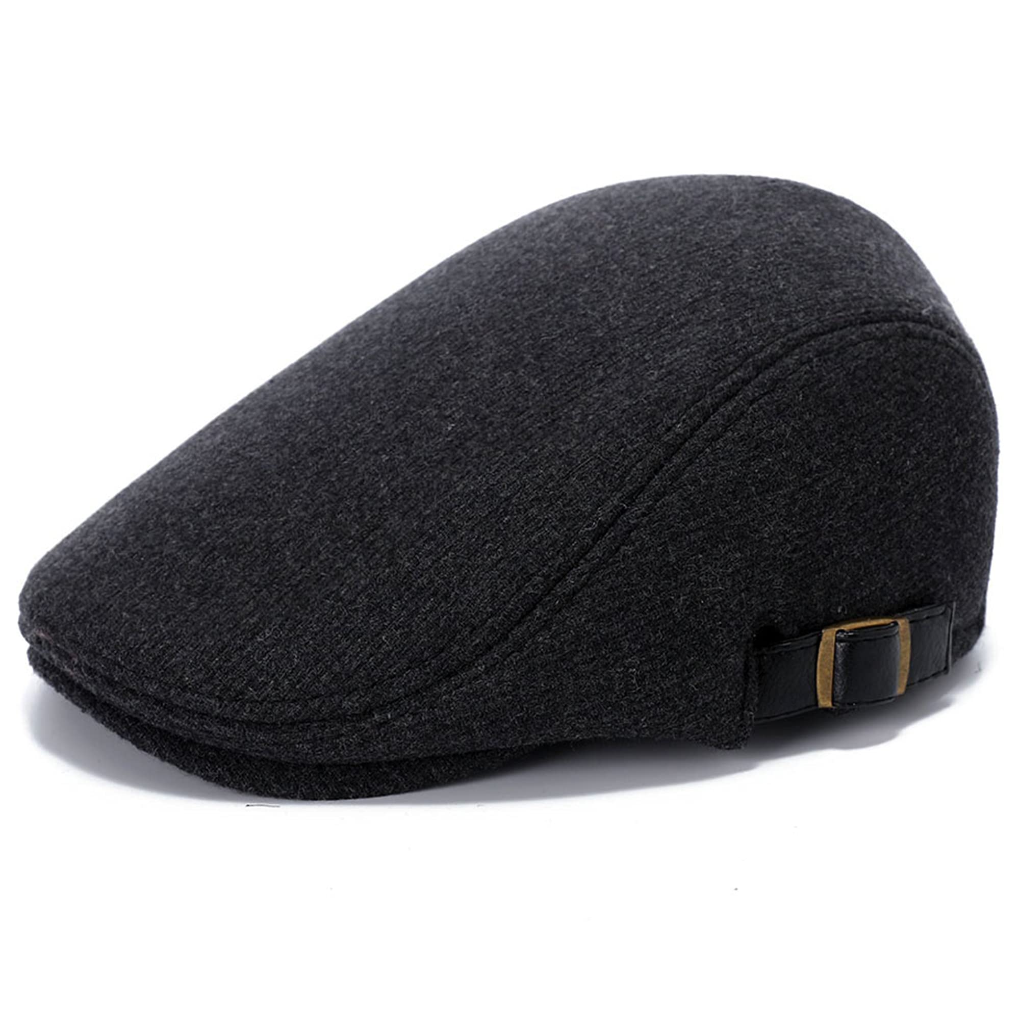 Men's Newsboy Caps Flat Cap Gatsby Golf Fitted Hats Beret Ivy Cap  Adjustable Driving Hunting