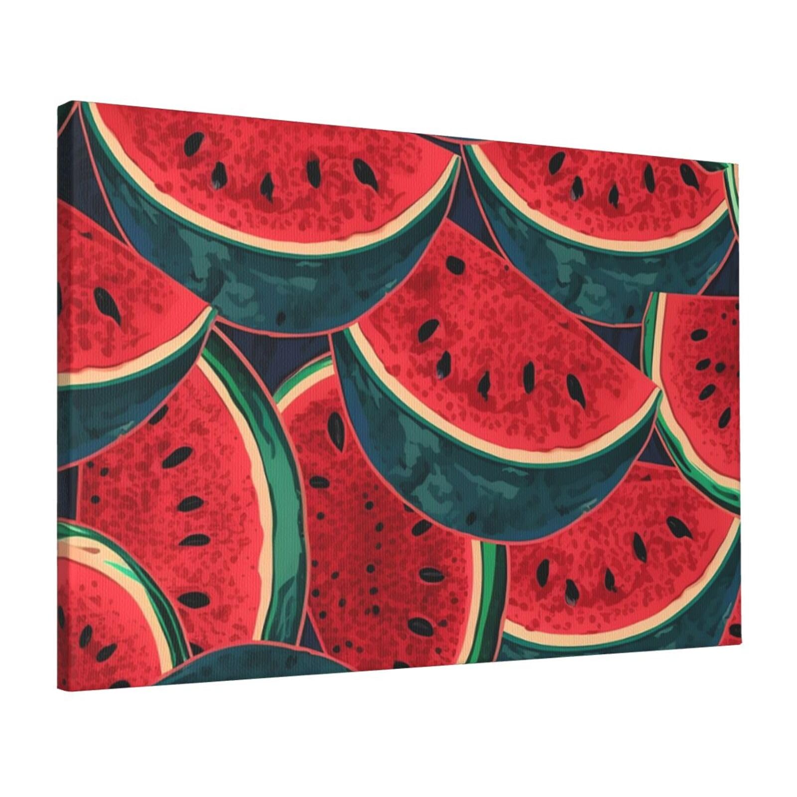 Tableau pasteque rouge poster mural pour decoration chambre zen - 8