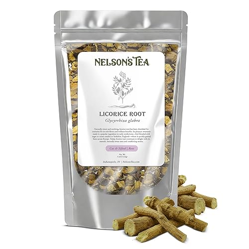 Nelson's Tea - Raíz de regaliz - Cortada y tamizada (4 oz)