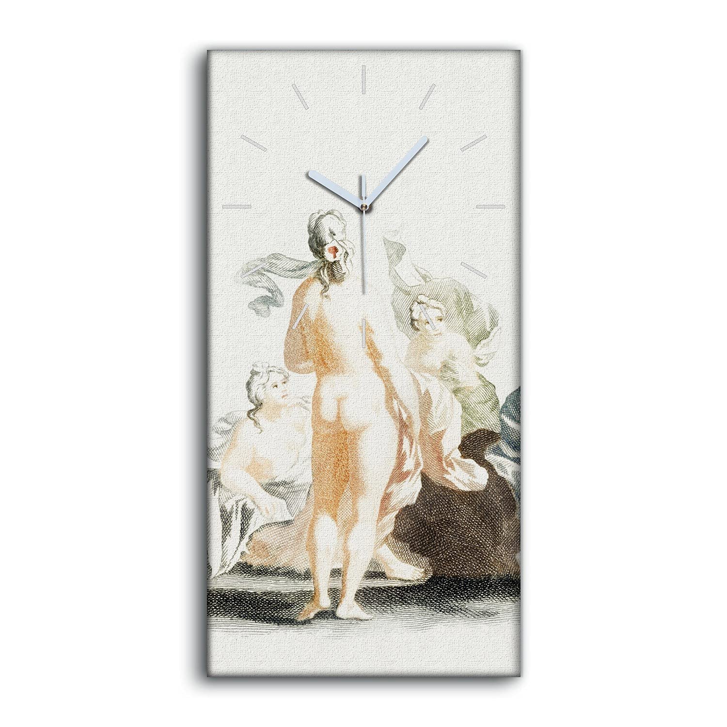 Horloge sur Toile Art Moderne de Qualité Premium Coloray 30x60cm
