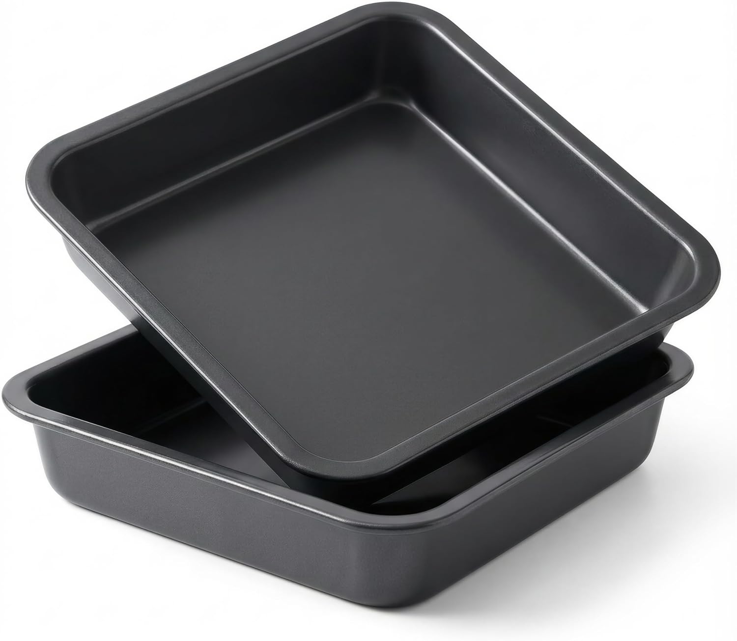 8-Inch Non-Stick Square Cake Pan, Rust-Resistant Baking Pan for Cakes, Brownies & Lasagna, Dishwasher Safe Easy Clean, Local Warehouse Stock