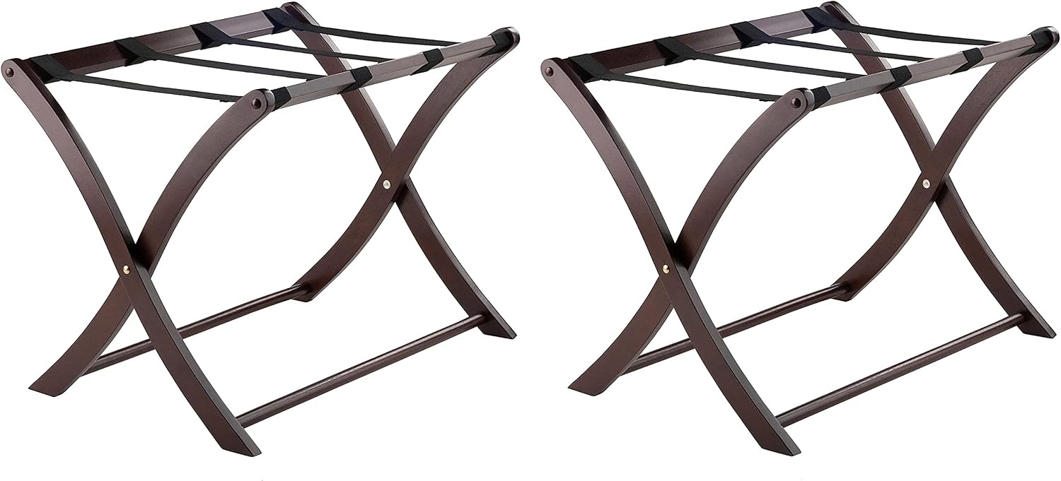 Winsome Scarlett Cappuccino Luggage Rack. 2-Pack