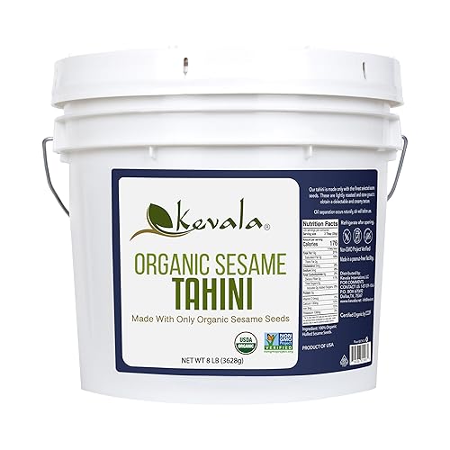Miniatura 1 de Kevala Tahini de sésamo orgánico cubo de 8 libras a granel