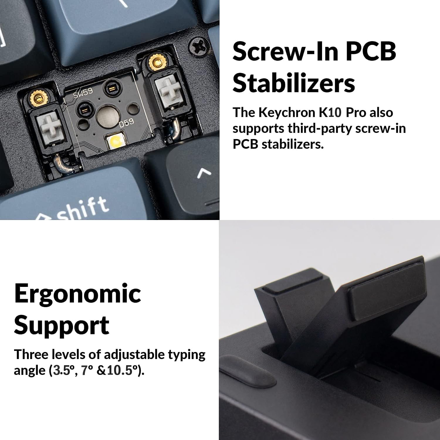 Keychron K10 Pro 100% Mise en Page Clavier Mécanique sans Fil Personnalisé, Taille réelle Hot-Swap QMK/Via Programmable, Cadres en K Pro Marron Switch pour Mac/Windows/Linux