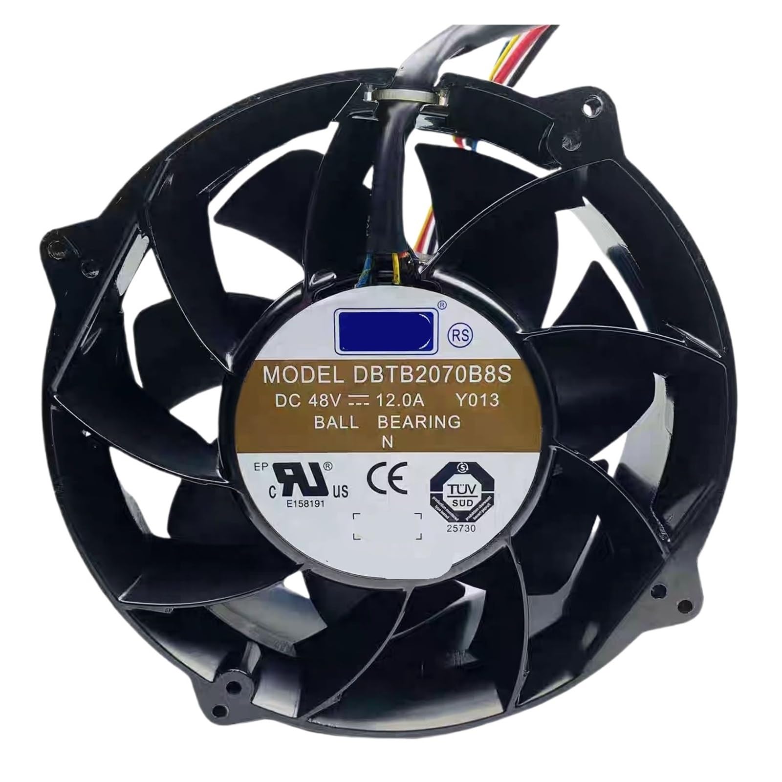 Ventilateur DBTB2070B8S 48 V 12 A pour refroidissement industriel haute performance