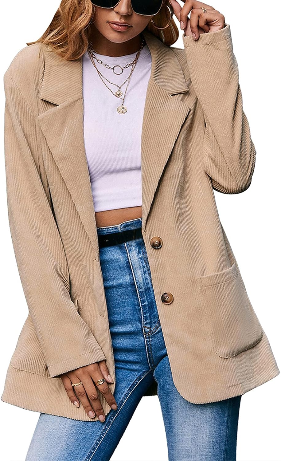 long blazer with belt