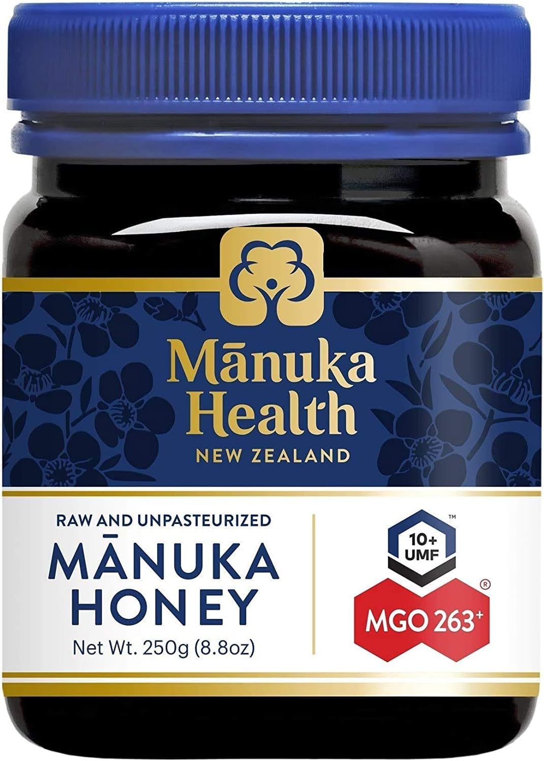 Manuka Health MGO 263+ Manuka Honey - 250g | Supports Immunity & Throat Health | Premium Quality Honey