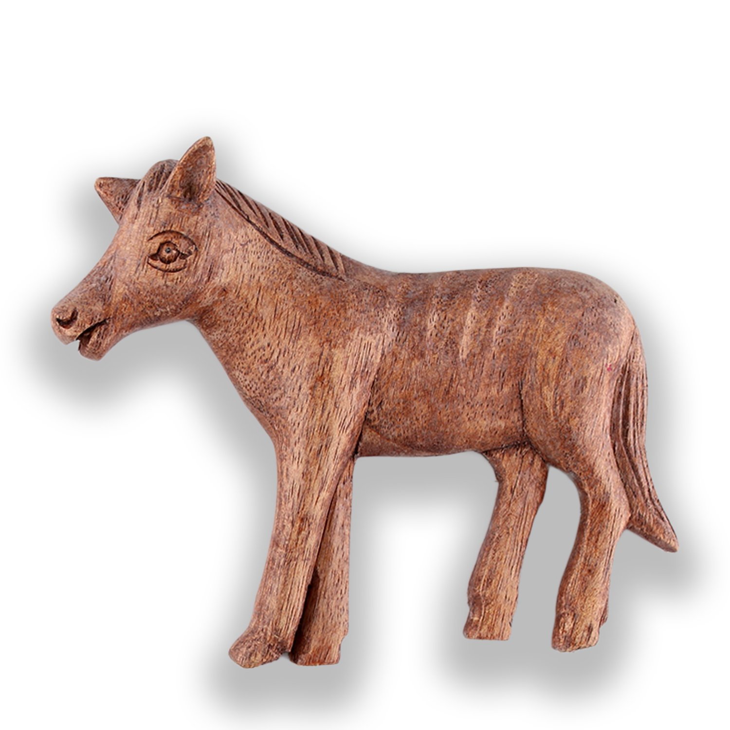 ART-CRAFT Handgeschnitzter Holz-Tier-Magnet Memo-Clip Pferd